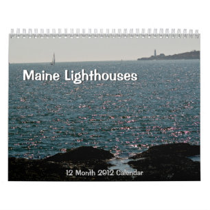 Calendrier 2012 de phare du Maine
