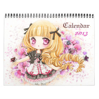 Calendrier 2013 - Belles filles de chibi d'anime