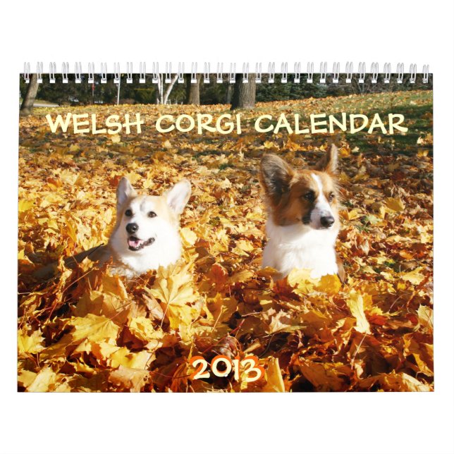 Calendrier 2013 de corgi de Gallois (Protection)