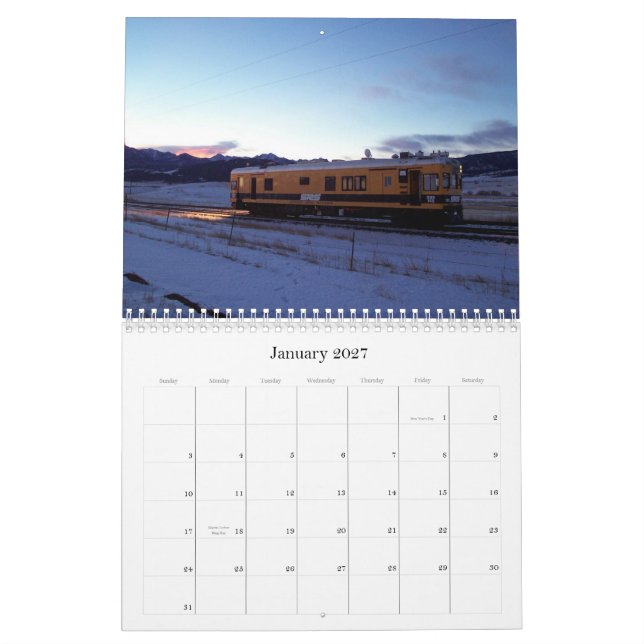 Calendrier 2013 de rail de Sperry (Jan 2027)
