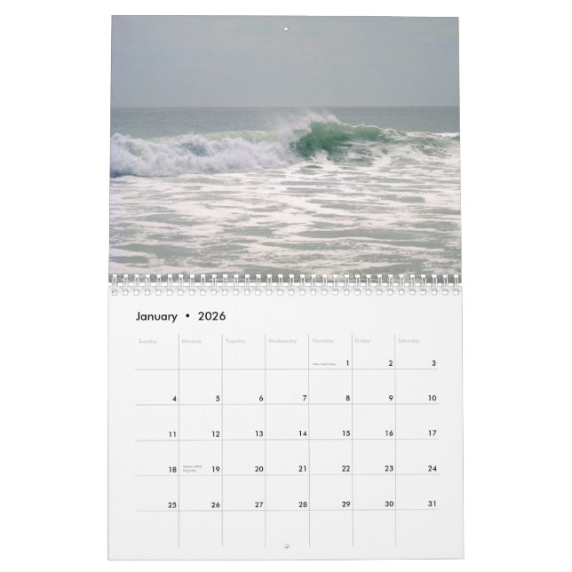 Calendrier 2013 par la mer (Jan 2026)