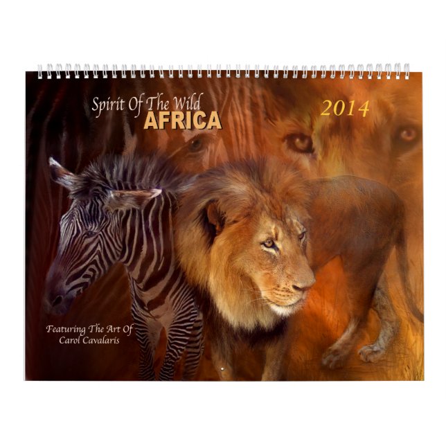 Calendrier 2014 d'art de l'Afrique (Protection)