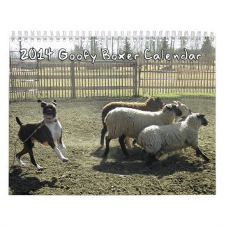 Calendrier 2014 de boxeurs de Goofy