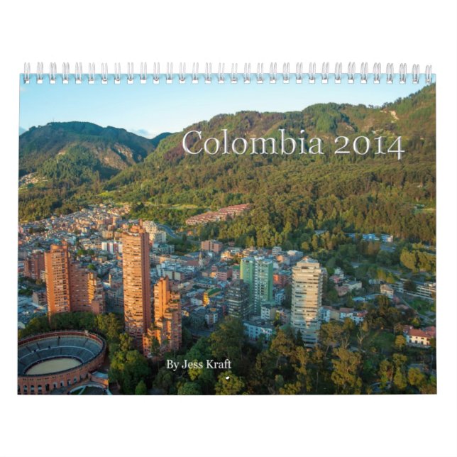 Calendrier 2014 de la Colombie (Protection)