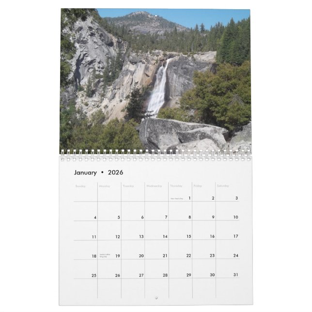 Calendrier 2014 de parc national de Yosemite (Jan 2026)