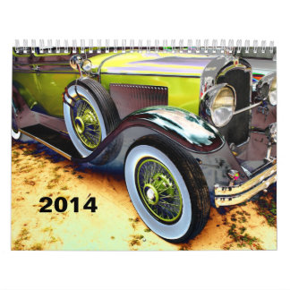 Calendrier 2014 de voiture ancienne de RÉCOMPENSE