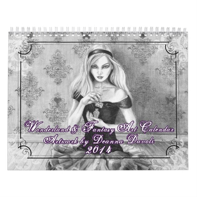 Calendrier 2014 - le pays des merveilles et l'art (Protection)