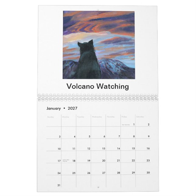 Calendrier 2014 lunatique (Jan 2027)