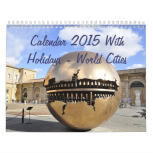 Calendrier 2015 Avec Vacances - Villes Mondiales
