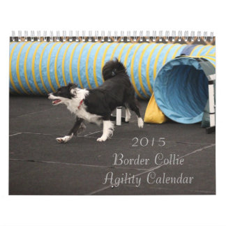 Calendrier 2015 d'agilité de border collie