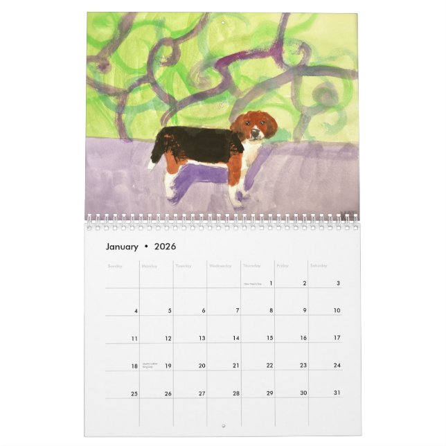 Calendrier 2015 de beagle (Jan 2026)