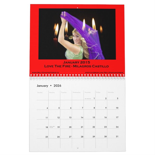 Calendrier 2015 de Bellydance (Jan 2026)