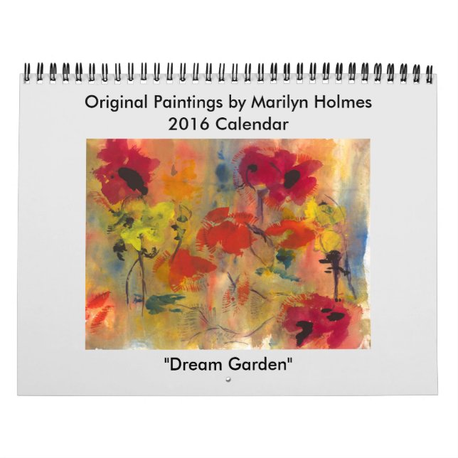 Calendrier 2016 de beaux-arts de Marilyn Holmes (Protection)