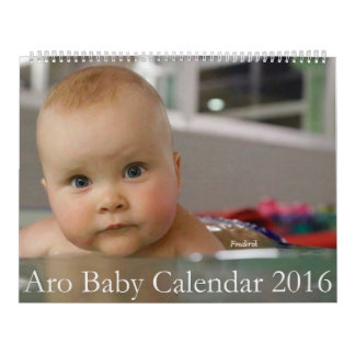 Calendrier 2016 de bébé d'Aro
