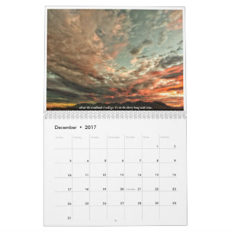 Calendrier 2017 ans dans les images et le vers