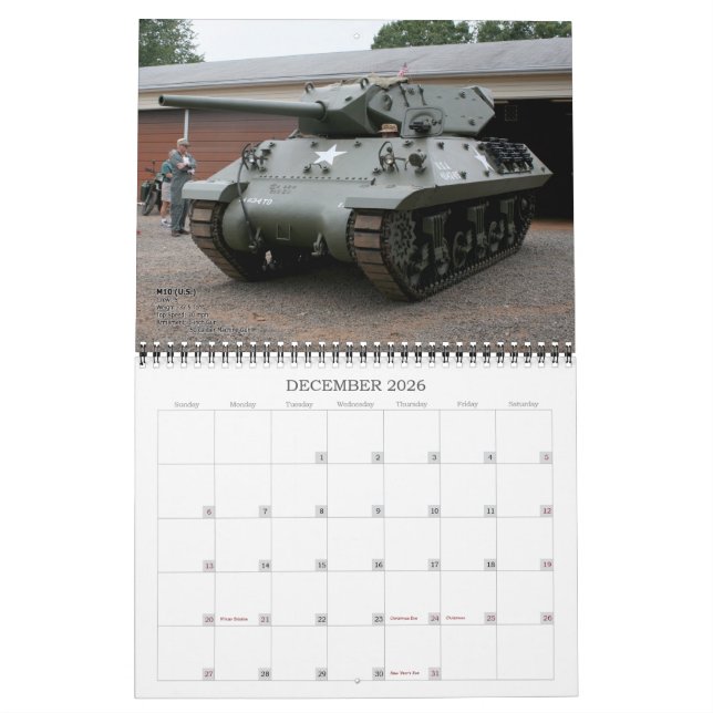 Calendrier 2017 de réservoir de tonnerre de (Dec 2026)