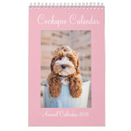 Calendrier 2018 de Cockapoo