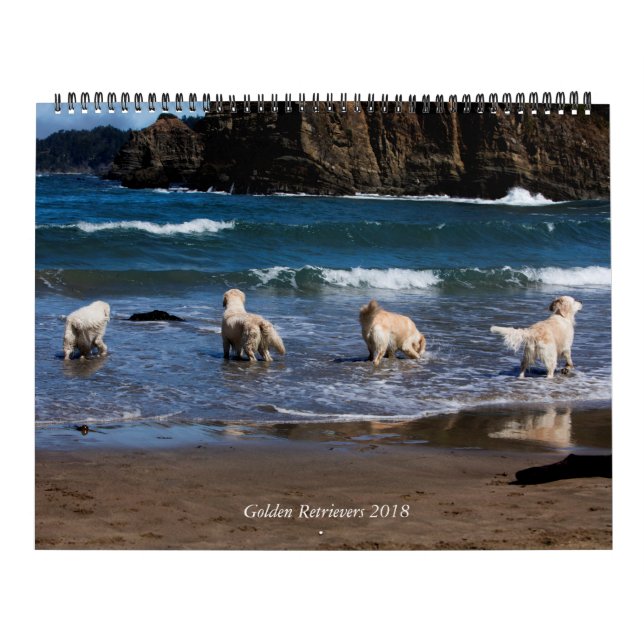 Calendrier 2018 de golden retriever (Protection)