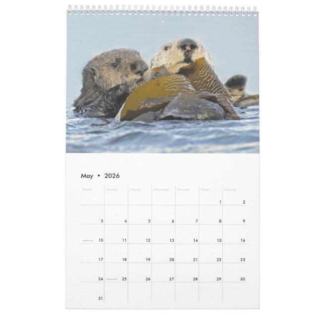 Calendrier 2018 de la muraille faunique - Dans la  (Mai 2026)