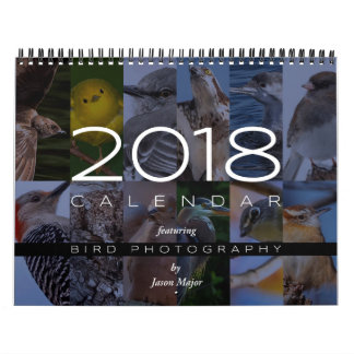 Calendrier 2018 de la photographie d'oiseau