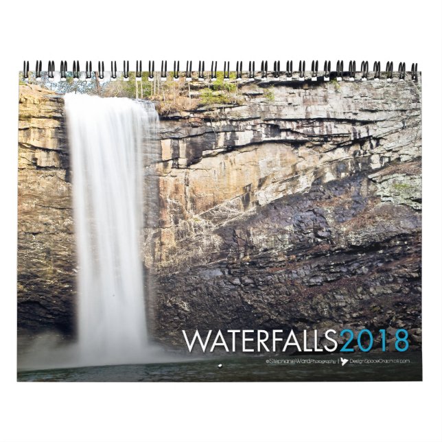 Calendrier 2018 de vers de bible de cascade (Protection)
