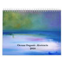 Calendrier 2018 organique d'abrégés sur océan