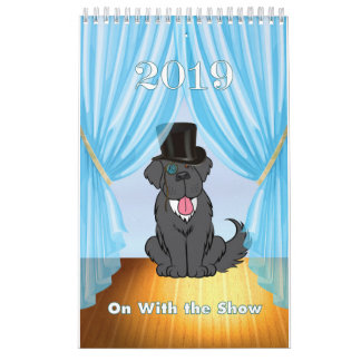 Calendrier 2019 de chien de Terre-Neuve