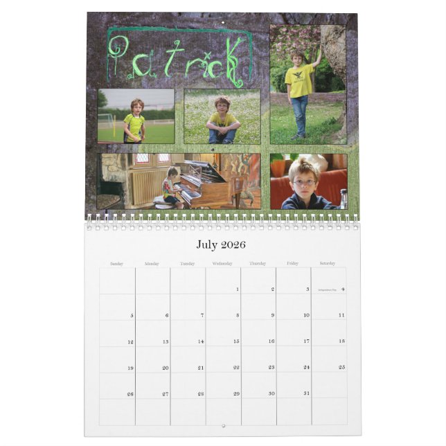Calendrier 2019 de famille de Fuqua (Jul 2026)