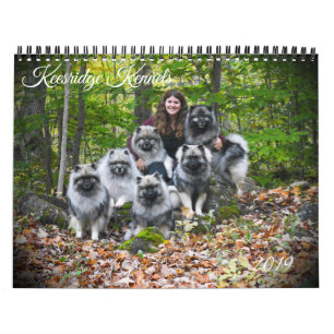 Calendrier 2019 de Keeshond de Keesridge