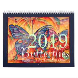 Calendrier 2019 de papillon par Timothy Orikri
