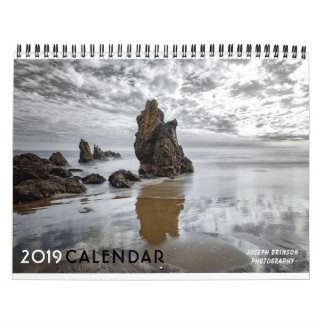 Calendrier 2019 d'océan de paysage marin