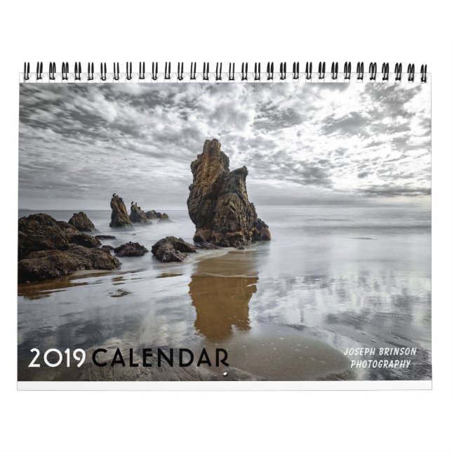 Calendrier 2019 d'océan de paysage marin (Protection)