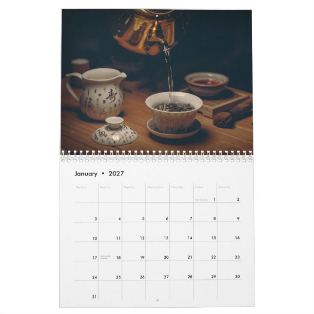 Calendrier 2019 heure du thé (Jan 2027)