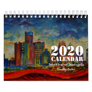 Calendrier 2020 (Peintures inspirées par Détroit