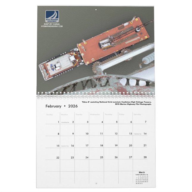 Calendrier 2021 - Bateaux-remorques au travail (Feb 2026)