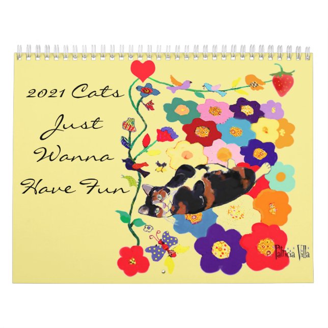 Calendrier 2021 Les Chats veulent juste s'amuser Art 2021 (Protection)