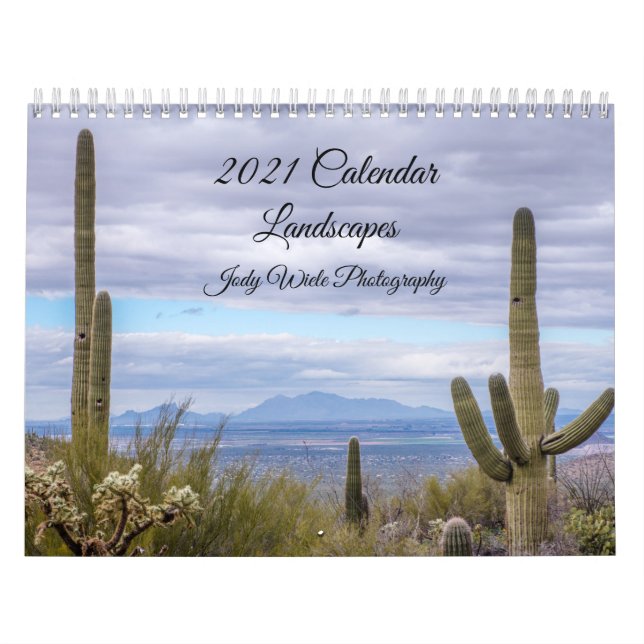 Calendrier 2021 Paysages par Jody Wiele Photograph (Protection)