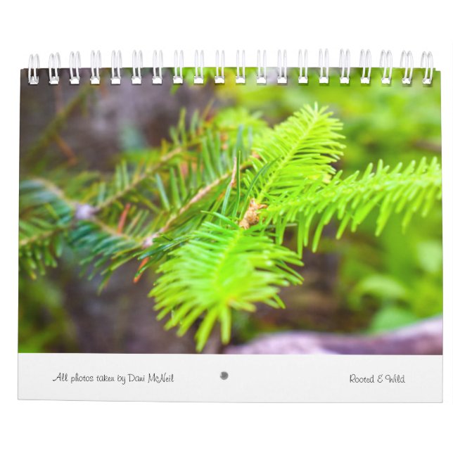 Calendrier 2022 de la nature enracinée et sauvage (Dos)