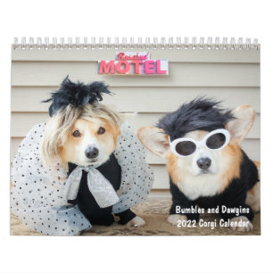 Calendrier 2022 des Bumbles et Dawgins Corgi