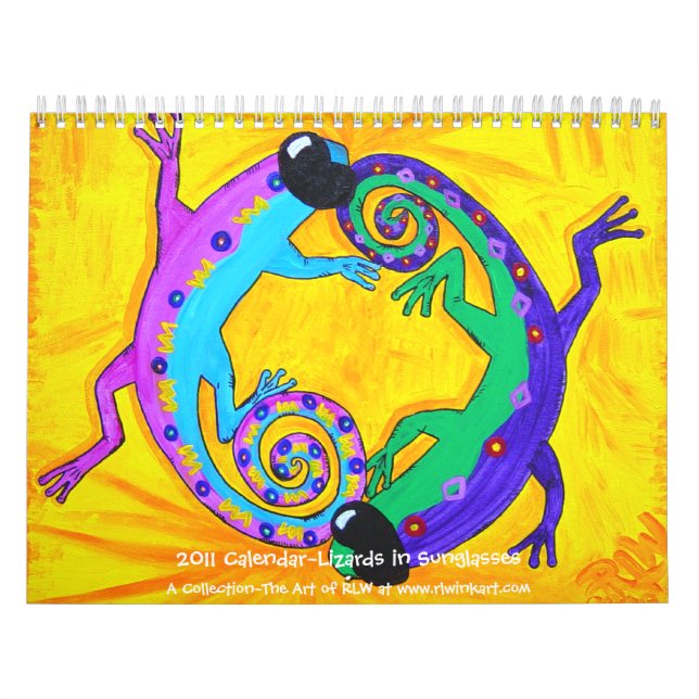 Calendrier 2022~Lizards dans lunettes de soleil (Protection)