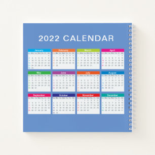 Calendrier 2022 simple et joli CARNET