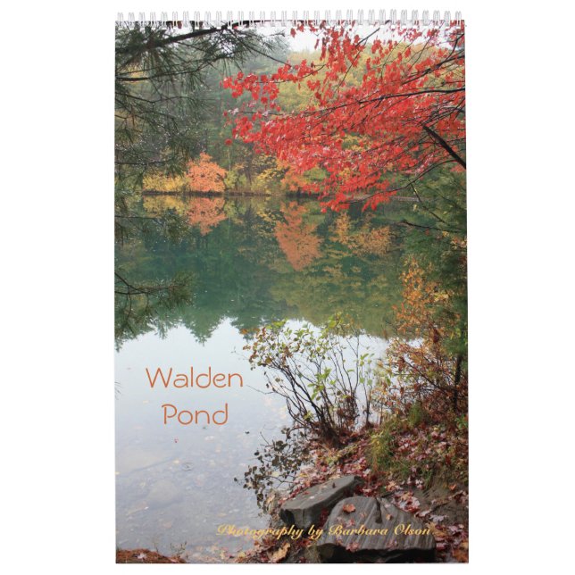 Calendrier 2022 Walden Pond : taille 11 x 17 d'une page (Protection)