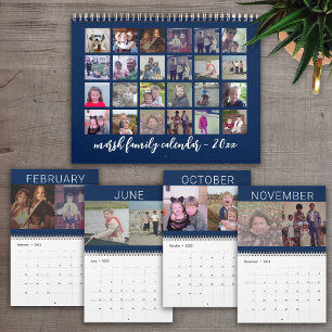Calendrier 2023 - 24 Photo - 2 Par Mois Famille Moderne - Mar
