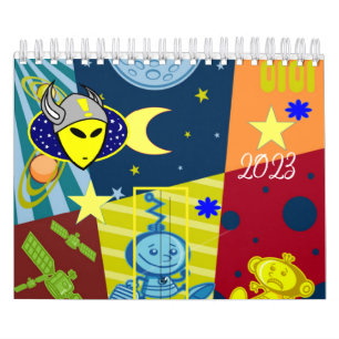 Calendrier 2023 Aliens, Espace, astronautes