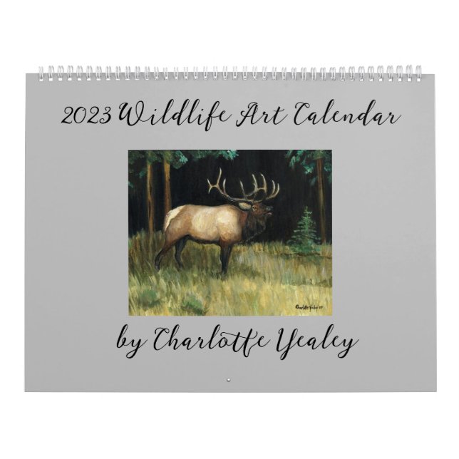 Calendrier 2023 de l'art faunique par Charlotte Ye (Protection)