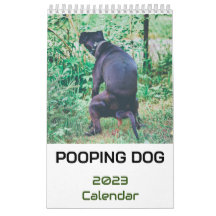 Calendrier 2023 de Pooping Dog