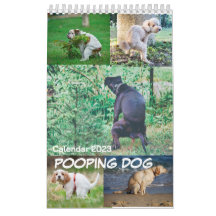 Calendrier 2023 de Pooping Dog