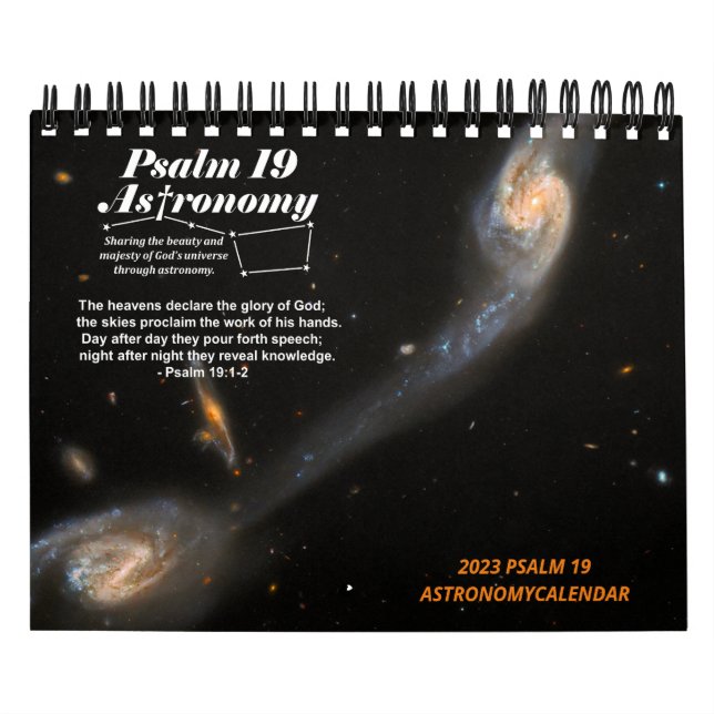 Calendrier 2023 PETIT Psaume 19 Société d'Astronom (Protection)