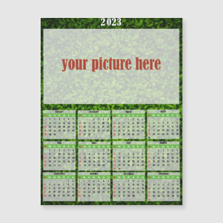 Calendrier 2023 Photo Personnalisé Fridge Magnet
