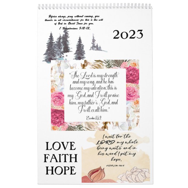 Calendrier 2023 Verse Bible (Protection)